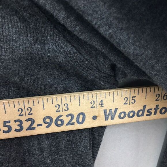 Arrow Solid Dark Gray Long Sleeve Knit Shirt Size XL Mens Casual Crew Neck - Picture 8 of 12